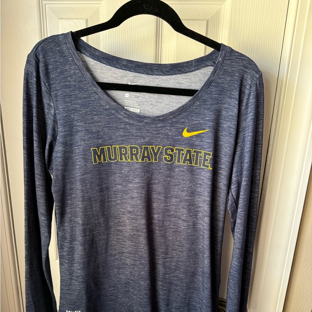 Nike Heathered Blue Long Sleeve Tee